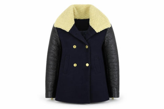 H&M Womens Blue   Gilet Coat Size 4