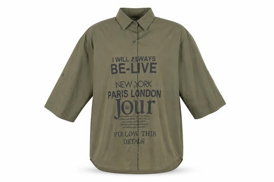 stylewise Mens Green    Button-Up Size M