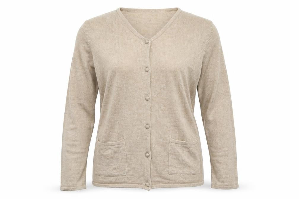 Bonmarché Womens Beige Cardigan Jumper Size S