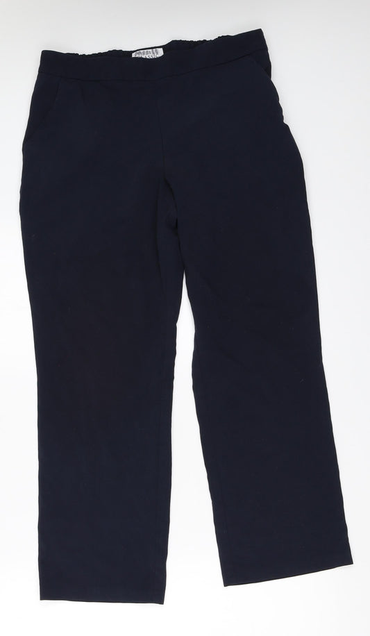 Marks and Spencer Womens Blue   Trousers  Size 12 L26.5 in