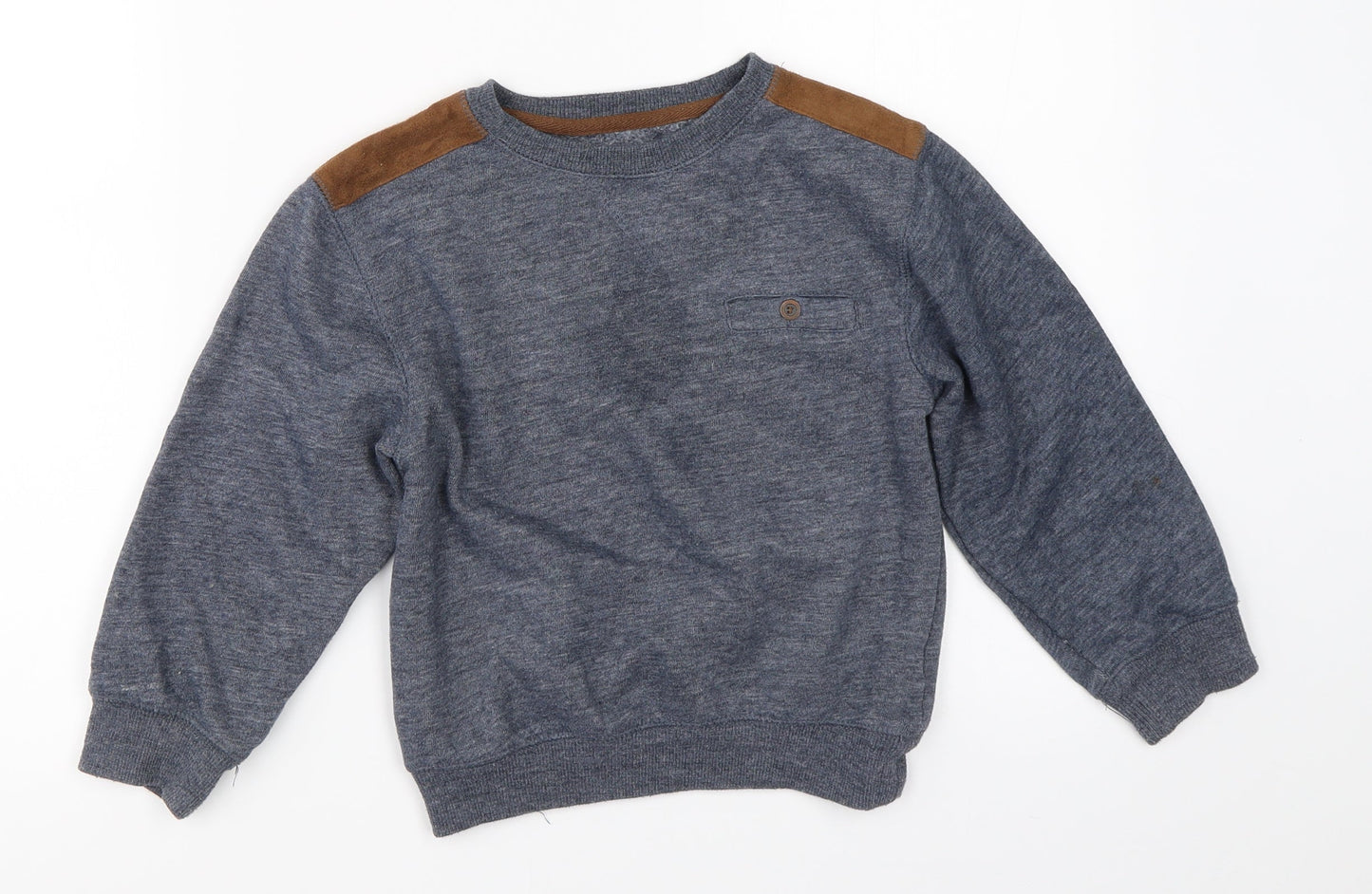 Rebel Boys Blue   Pullover Sweatshirt Size 5-6 Years