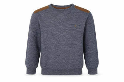 Front view of Rebel boys’ blue pullover sweatshirt, size 5-6, years