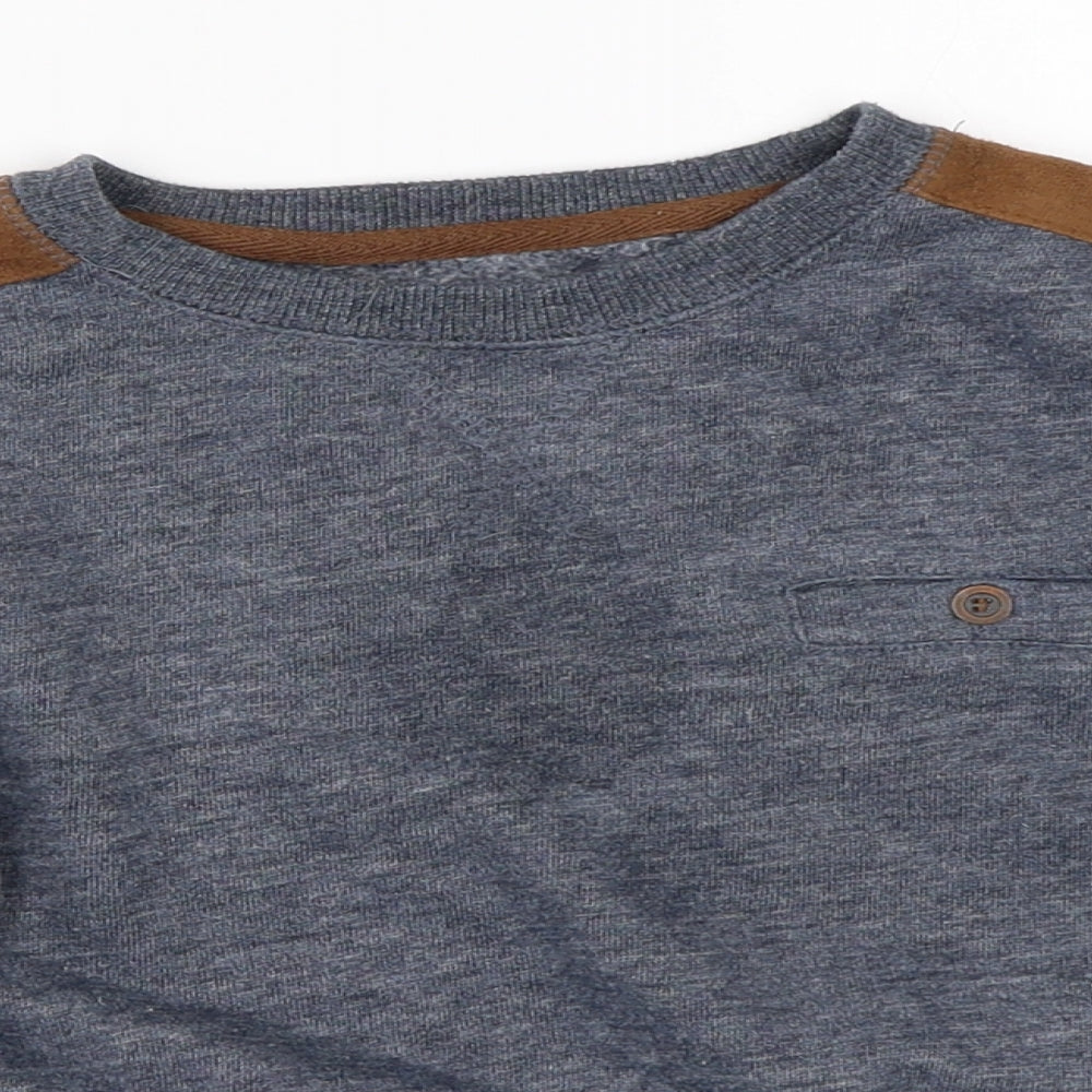 Rebel Boys Blue   Pullover Sweatshirt Size 5-6 Years
