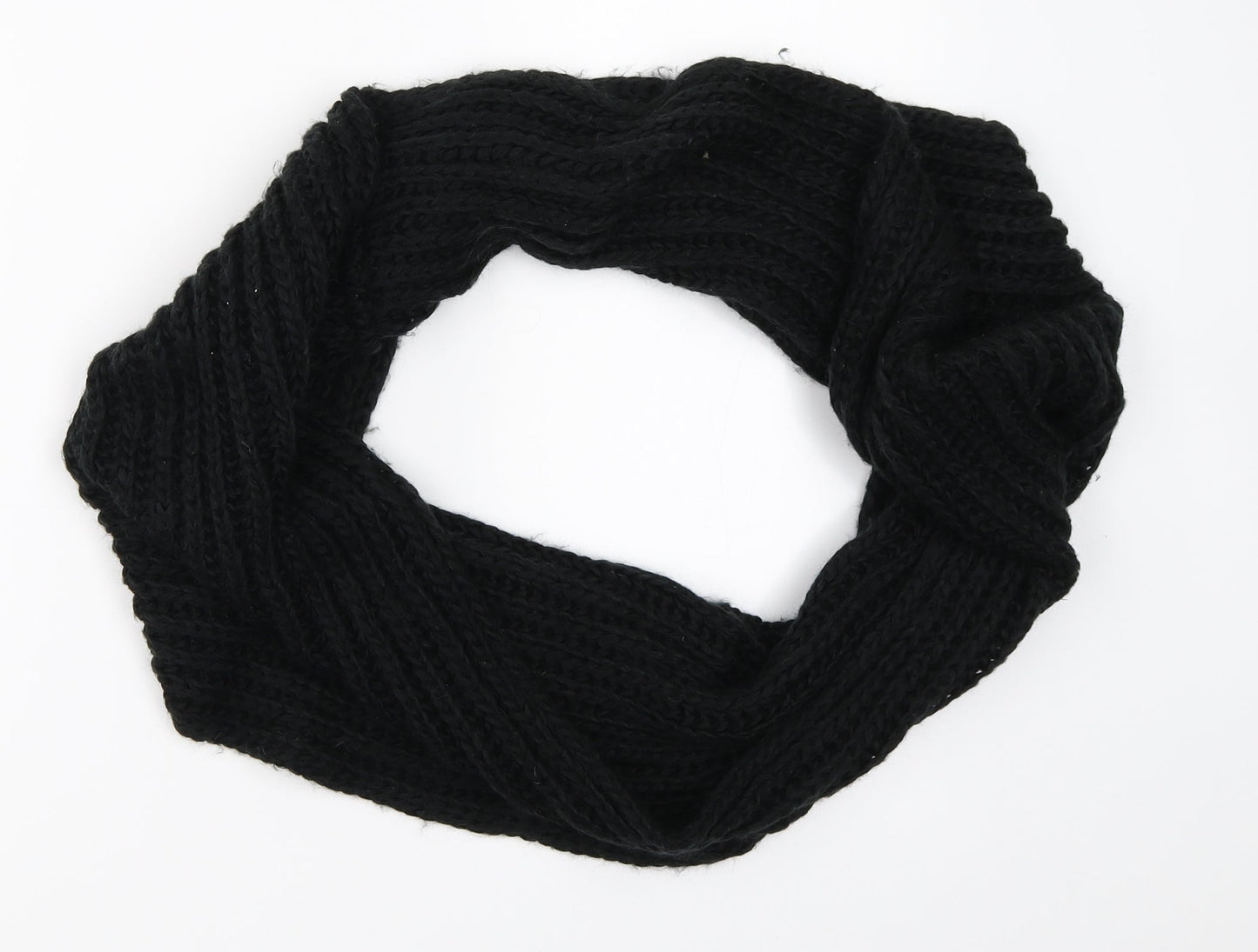 Preworn Womens Black    Scarf