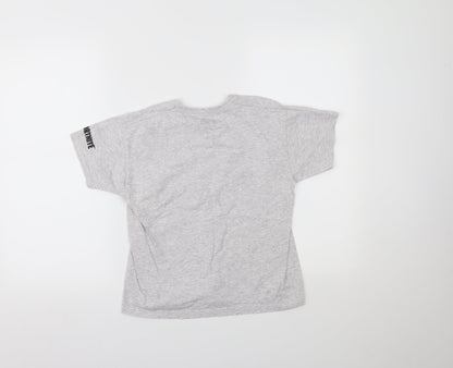 Preloved Matalan Boys Grey   Pullover T-Shirt Size S  - FORTNITE - Back