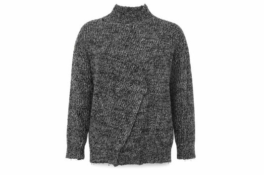 Front view of ASOS women’s grey jumper, size UK 6