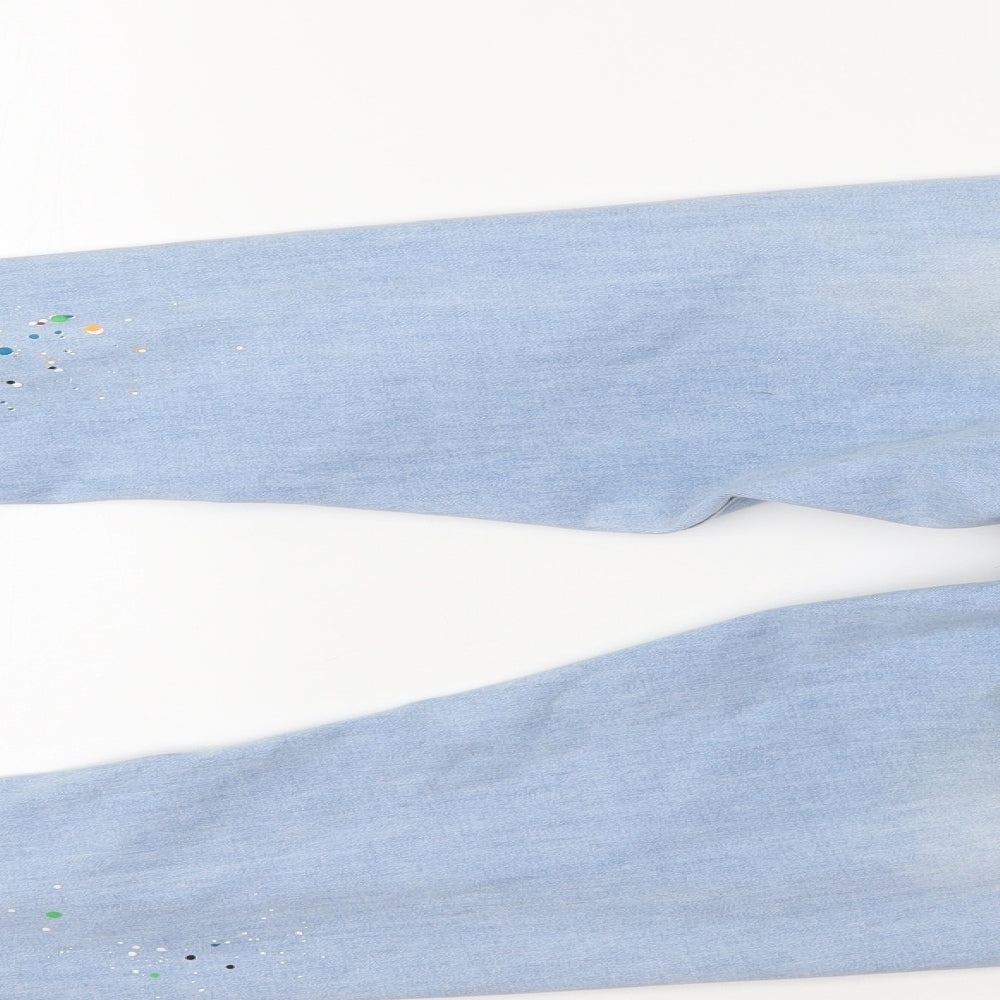 Good For Nothing Womens Blue  Denim Skinny Jeans Size M L27.5 in