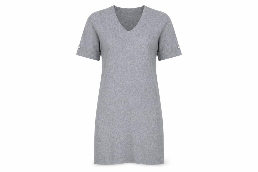 M&V Womens Grey   Jumper Dress  Size M