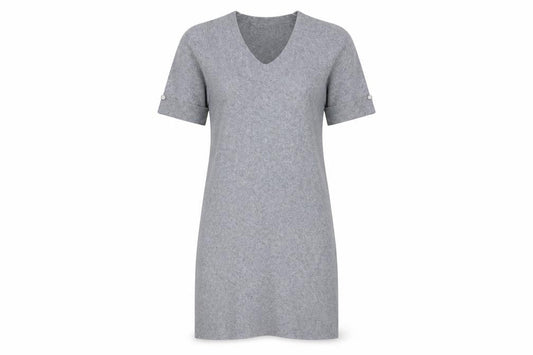 M&V Womens Grey   Jumper Dress  Size M