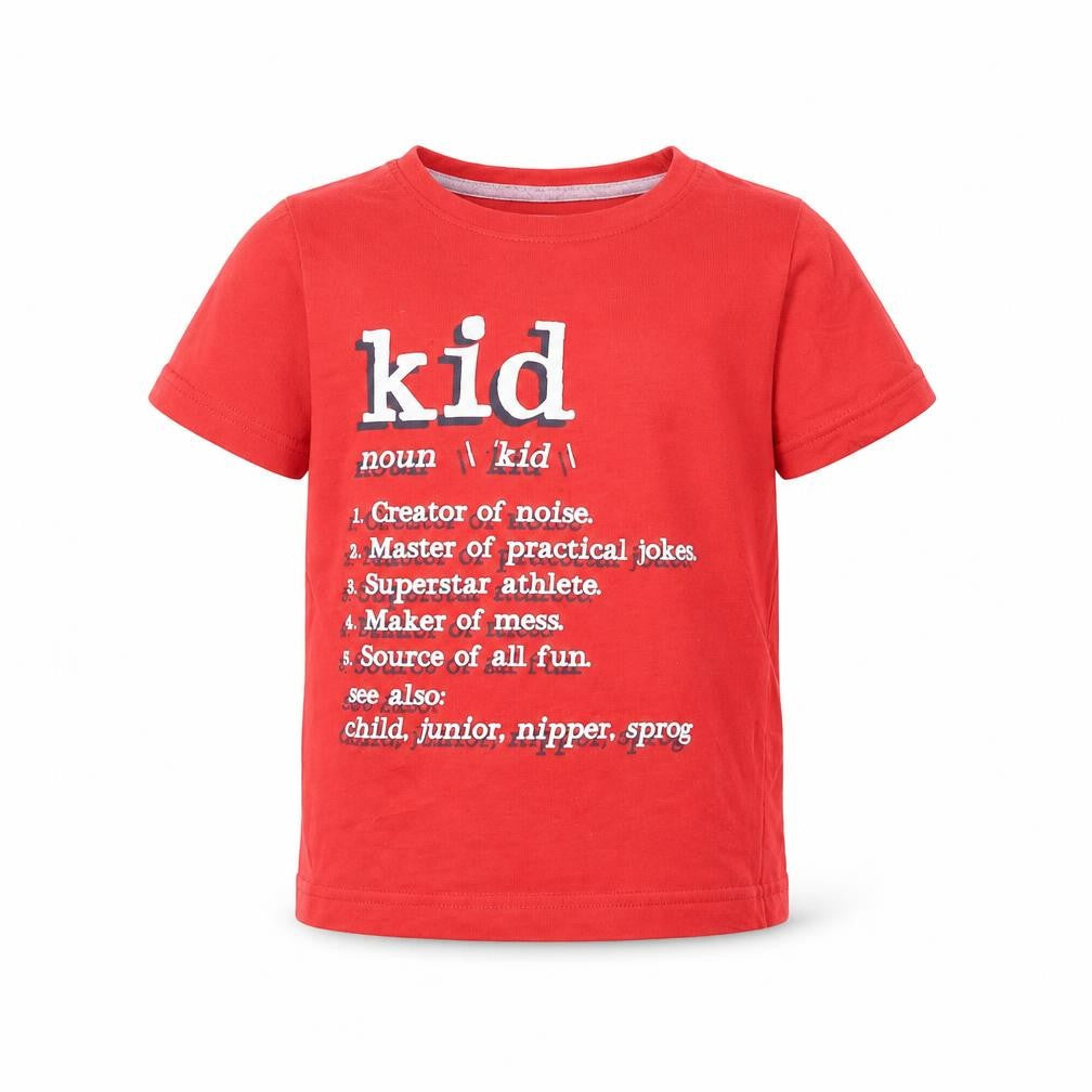 F&F Boys Red   Basic T-Shirt Size 3 Years  - Kid Definition