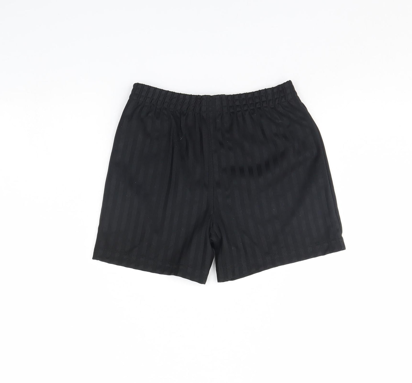 George Boys Black Striped  Sweat Shorts Size 6 Years - school football