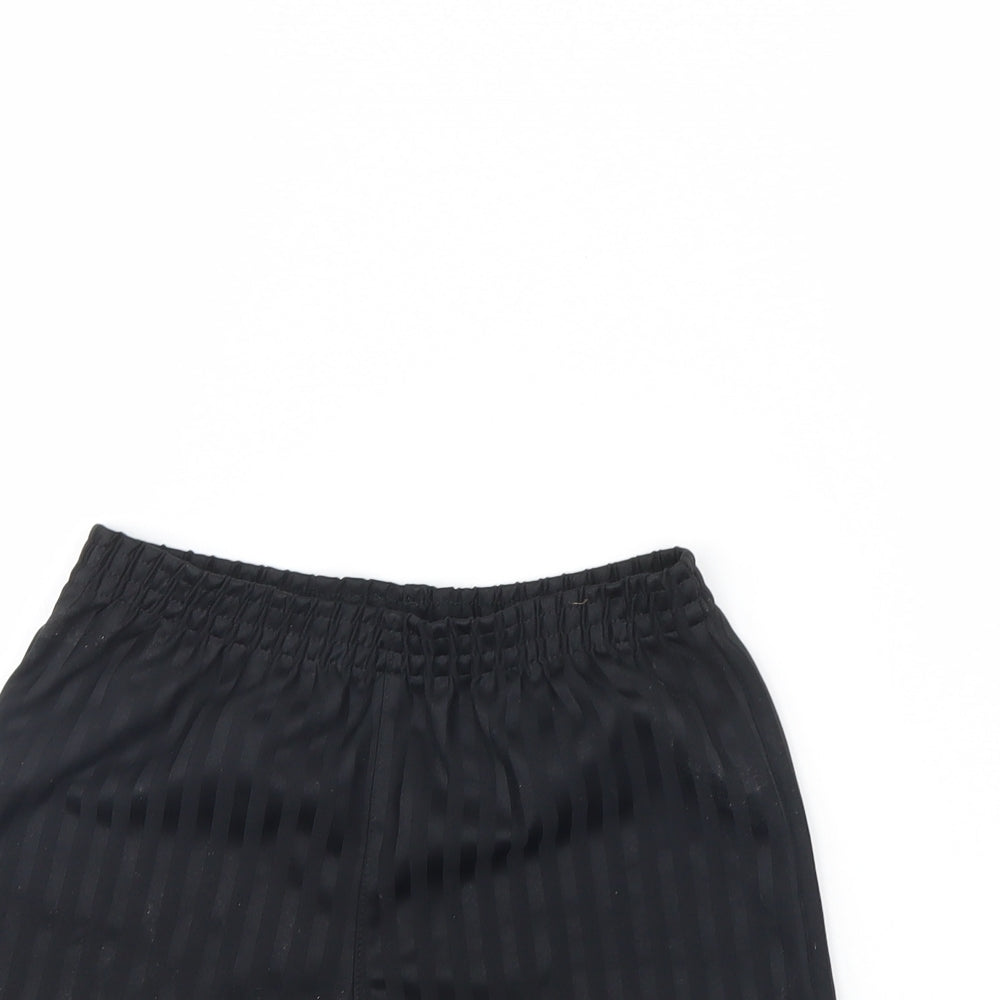 George Boys Black Striped  Sweat Shorts Size 6 Years - school football