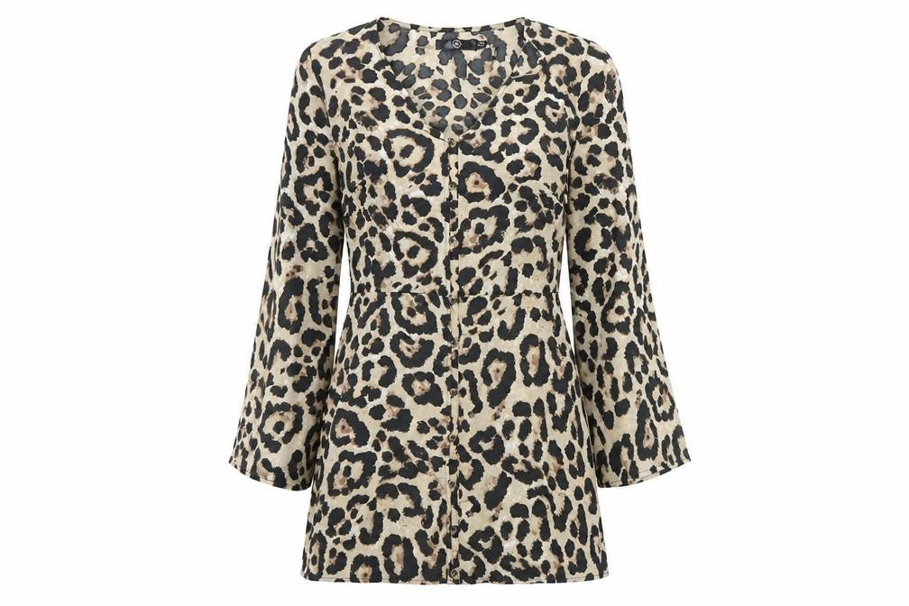 Missguided Womens Brown Animal Print  Mini  Size 10