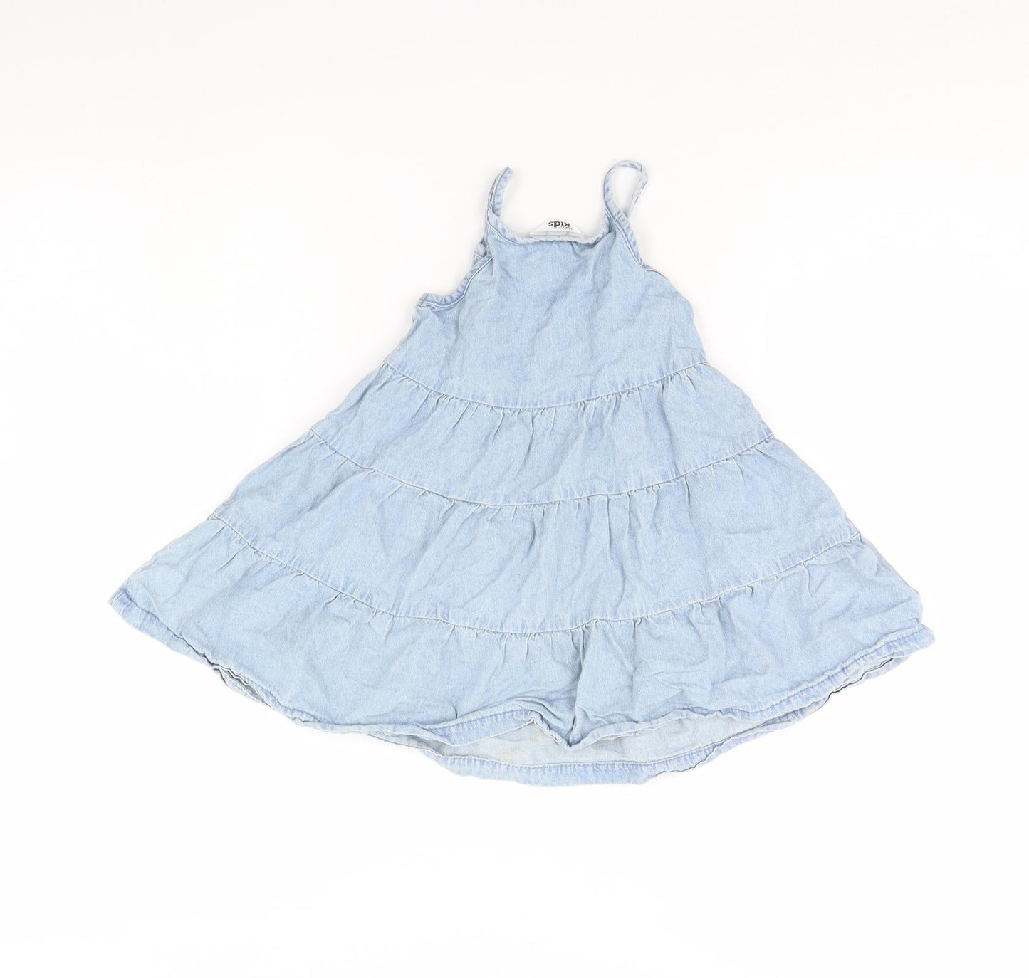 M&Co Girls Blue  Denim Fit & Flare  Size 18 Months