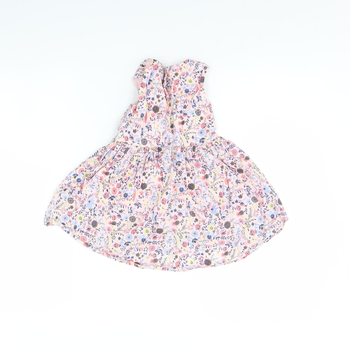 NEXT Girls Pink Floral  Fit & Flare  Size 18 Months