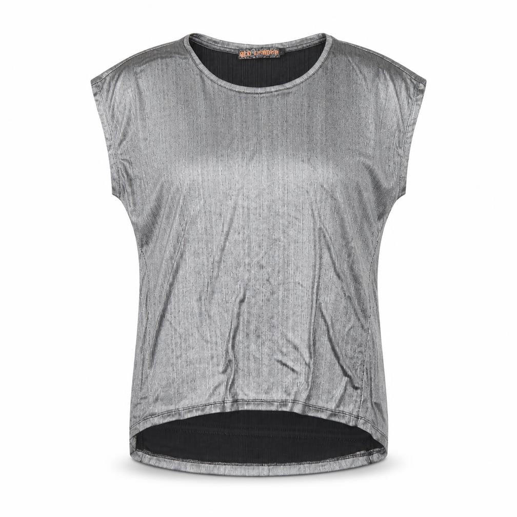 QED London Womens Silver   Basic T-Shirt Size S