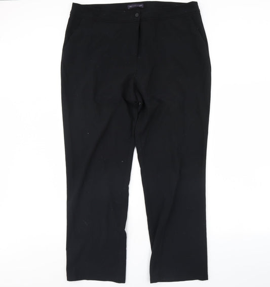 M&S Womens Black   Dress Pants Trousers Size 40 in L31 in