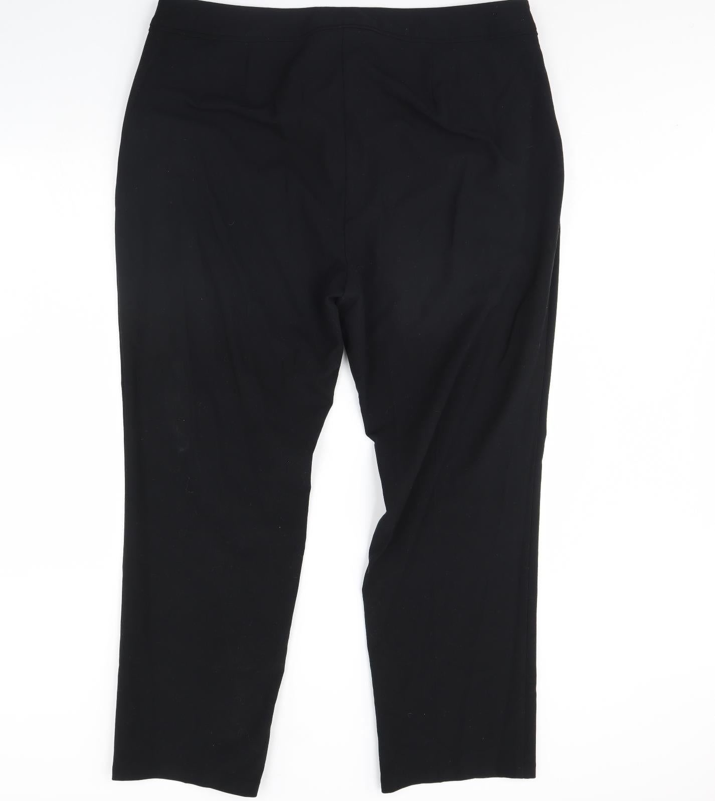 M&S Womens Black   Dress Pants Trousers Size 40 in L31 in