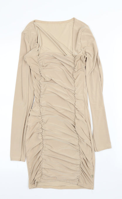 Womens Beige   Bodycon  Size 6