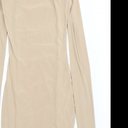 Womens Beige   Bodycon  Size 6