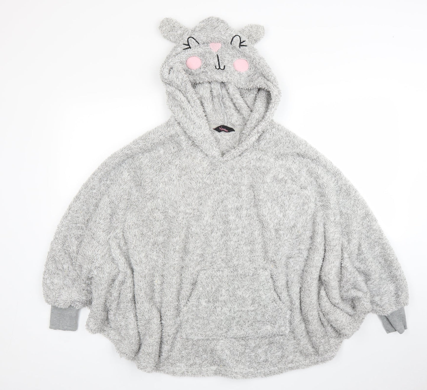 Feel Fabulous Womens Grey   Cardigan Jumper Size 10  - Poncho