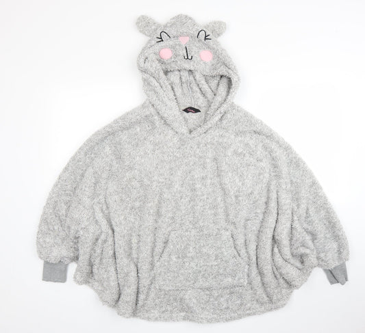 Feel Fabulous Womens Grey   Cardigan Jumper Size 10  - Poncho