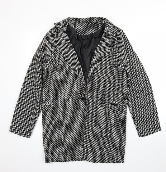 Preworn Womens Black   Overcoat Coat Size M