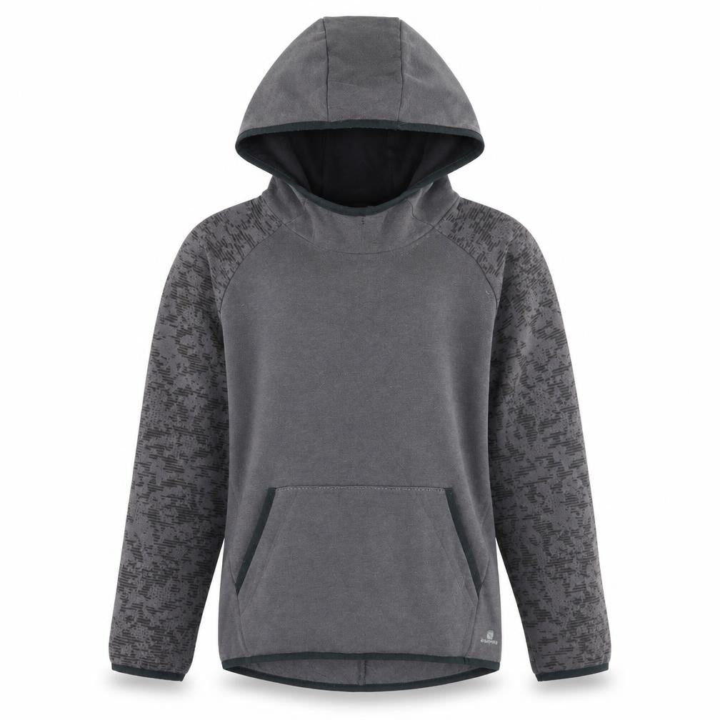 DECATHLON Girls Grey   Pullover Hoodie Size 10 Years