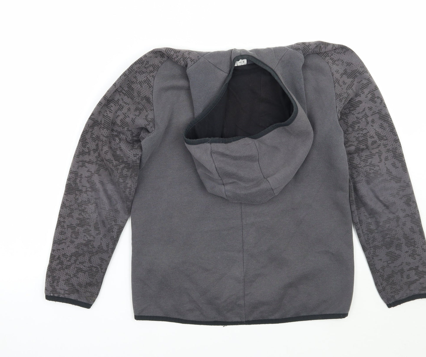 DECATHLON Girls Grey   Pullover Hoodie Size 10 Years