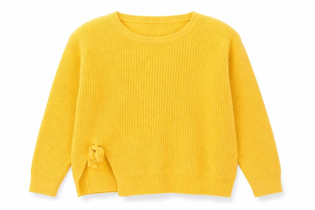 Matalan Girls Yellow   Pullover Jumper Size 6 Years