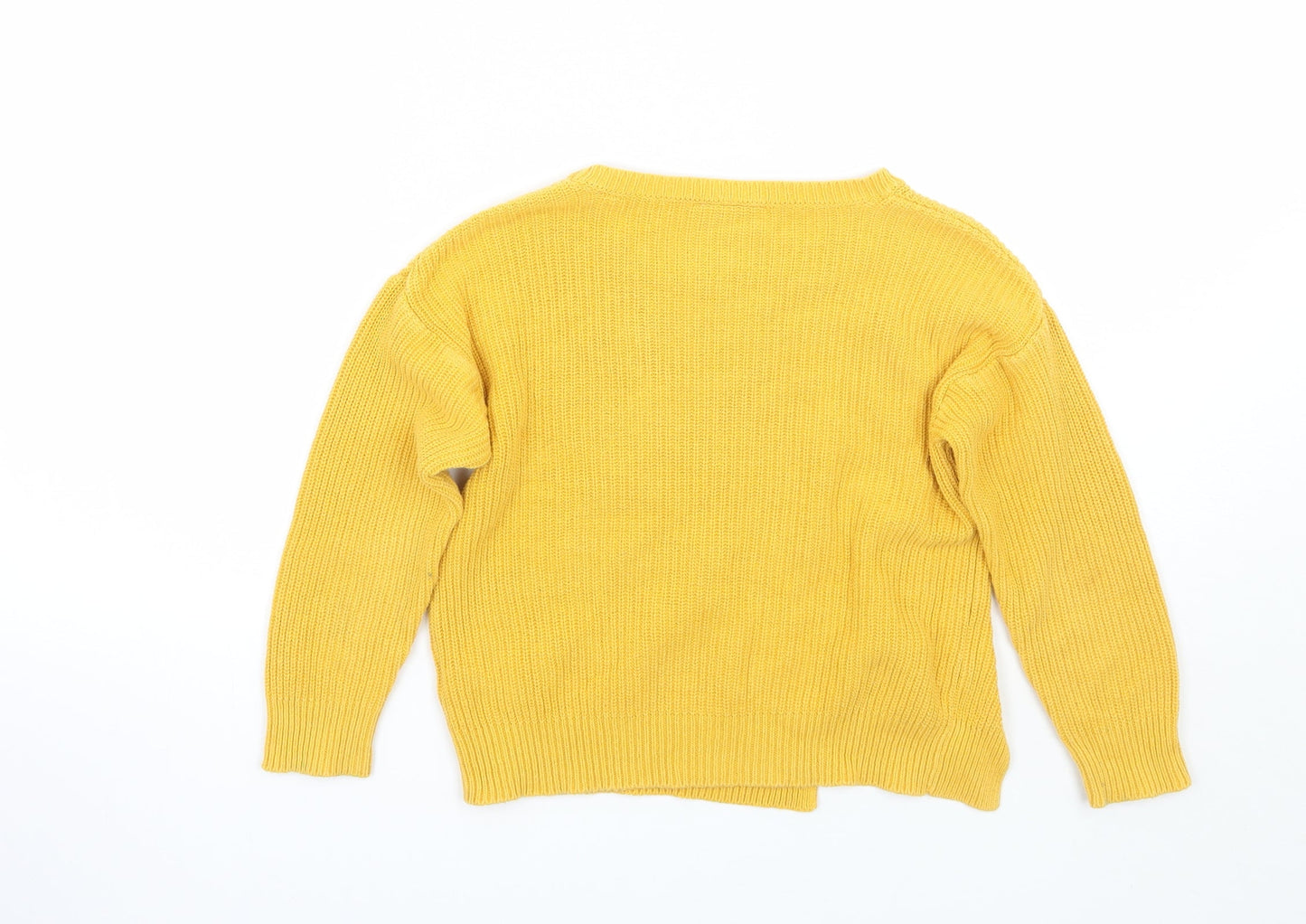 Matalan Girls Yellow   Pullover Jumper Size 6 Years