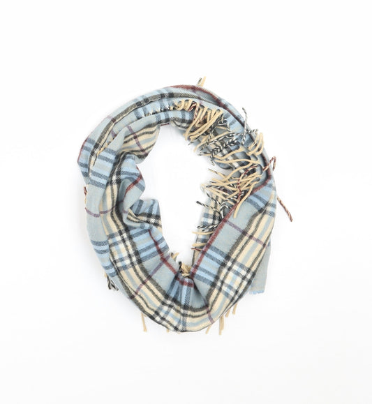 Preworn Womens Blue Check   Scarf