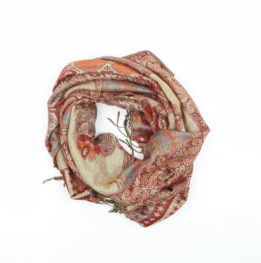 Preworn Womens Orange    Scarf
