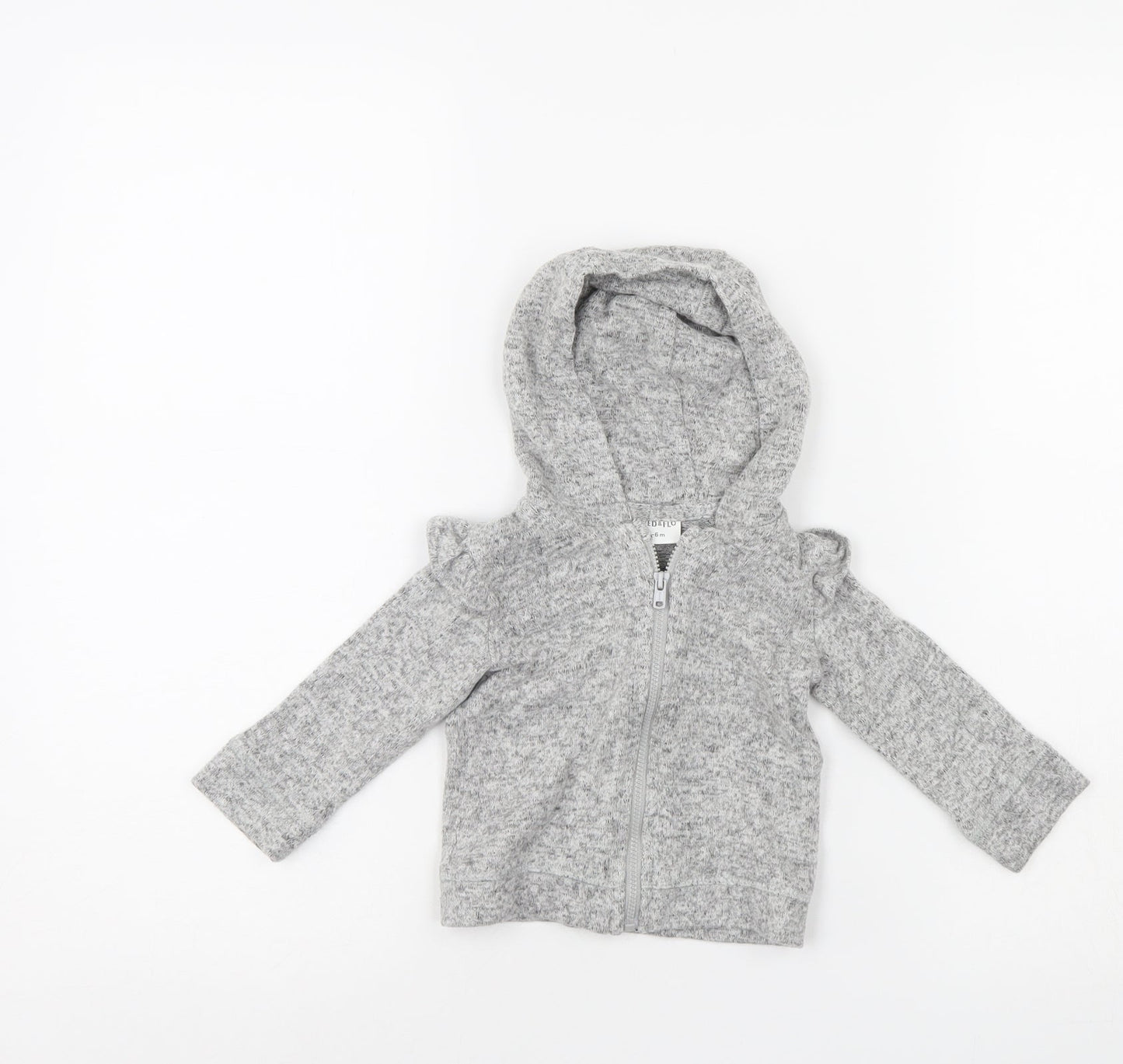 Fred & Flo  Grey   Full Zip Jumper Size 3-6 Months  - hoodie
