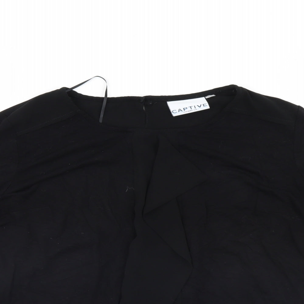 Captive Womens Black   Basic Blouse Size 12