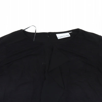 Captive Womens Black   Basic Blouse Size 12