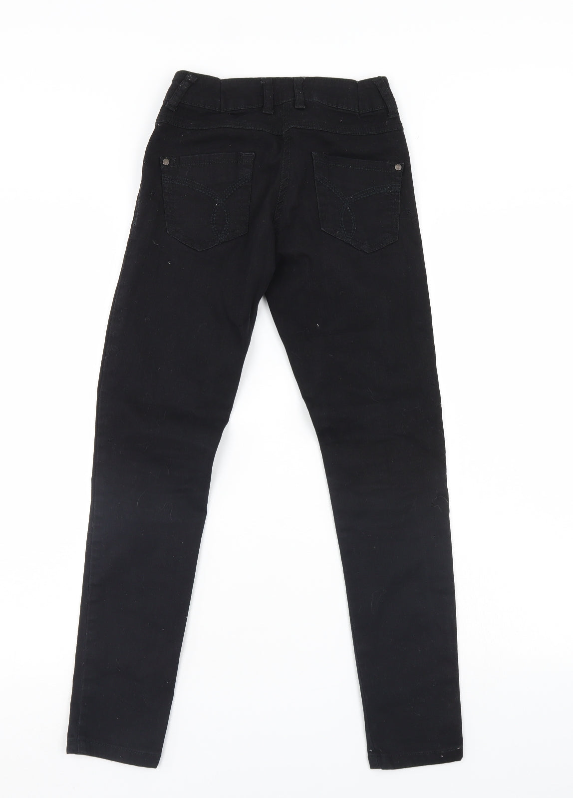 Cherokee Girls Black  Denim Straight Jeans Size 10-11 Years