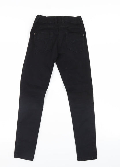 Cherokee Girls Black  Denim Straight Jeans Size 10-11 Years