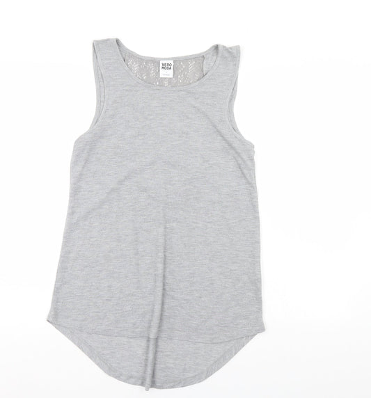 VERO MODA Womens Grey   Basic Tank Size S