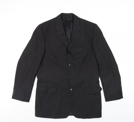 NEXT Mens Black Striped  Jacket Suit Jacket