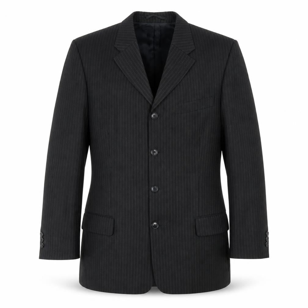 Next Mens Black Striped  Jacket Suit Jacket