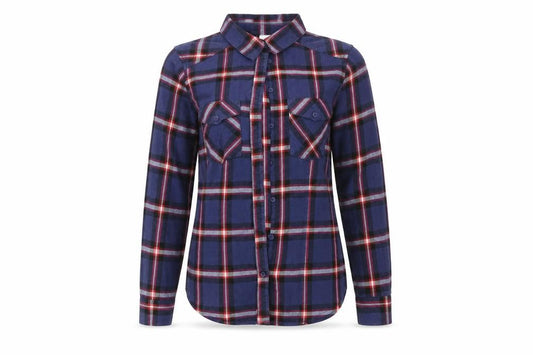 H&M Womens Purple Check  Basic Button-Up Size 8