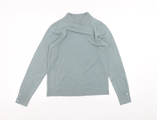 Mia Moda Womens Green   Pullover Jumper Size S
