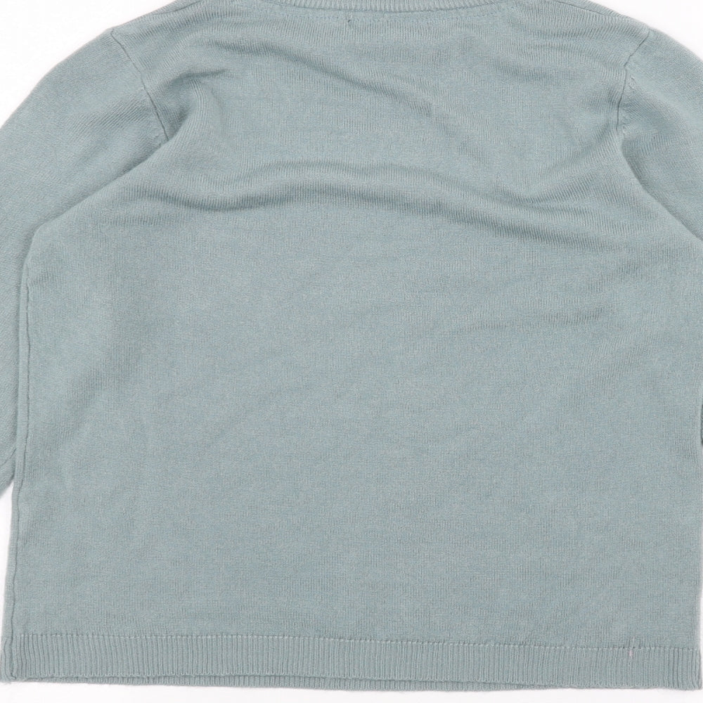 Mia Moda Womens Green   Pullover Jumper Size S