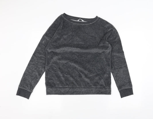 Marks and Spencer Womens Black Striped  Pullover Jumper Size 10