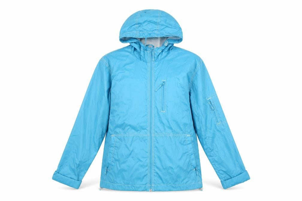 Reflections Womens Blue   Rain Coat Coat Size M