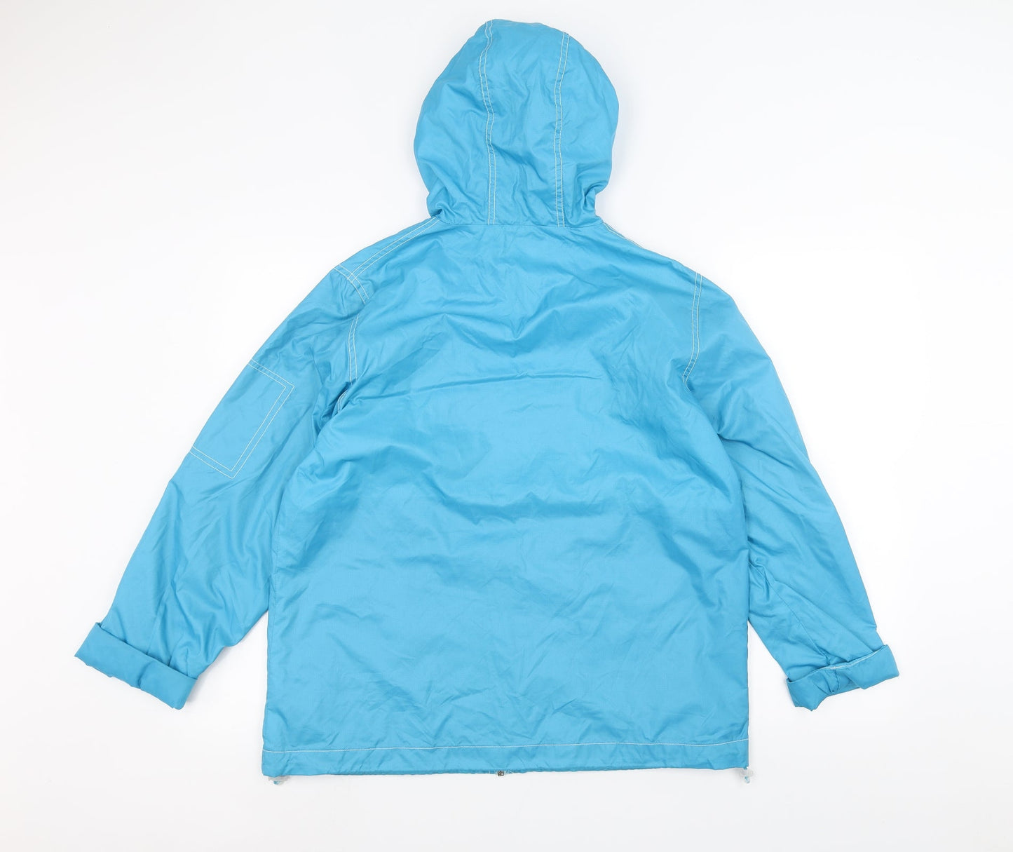 Reflections Womens Blue   Rain Coat Coat Size M