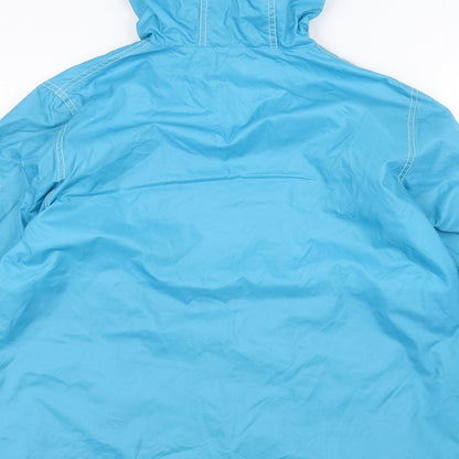 Reflections Womens Blue   Rain Coat Coat Size M