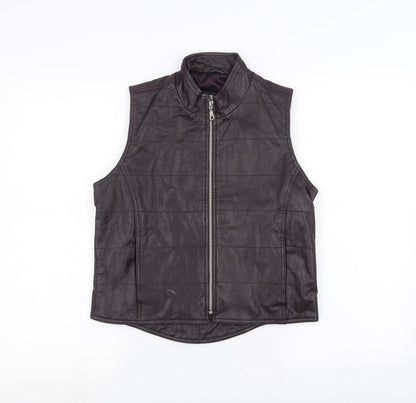 Additional front view of b.young women’s purple jacket, size S