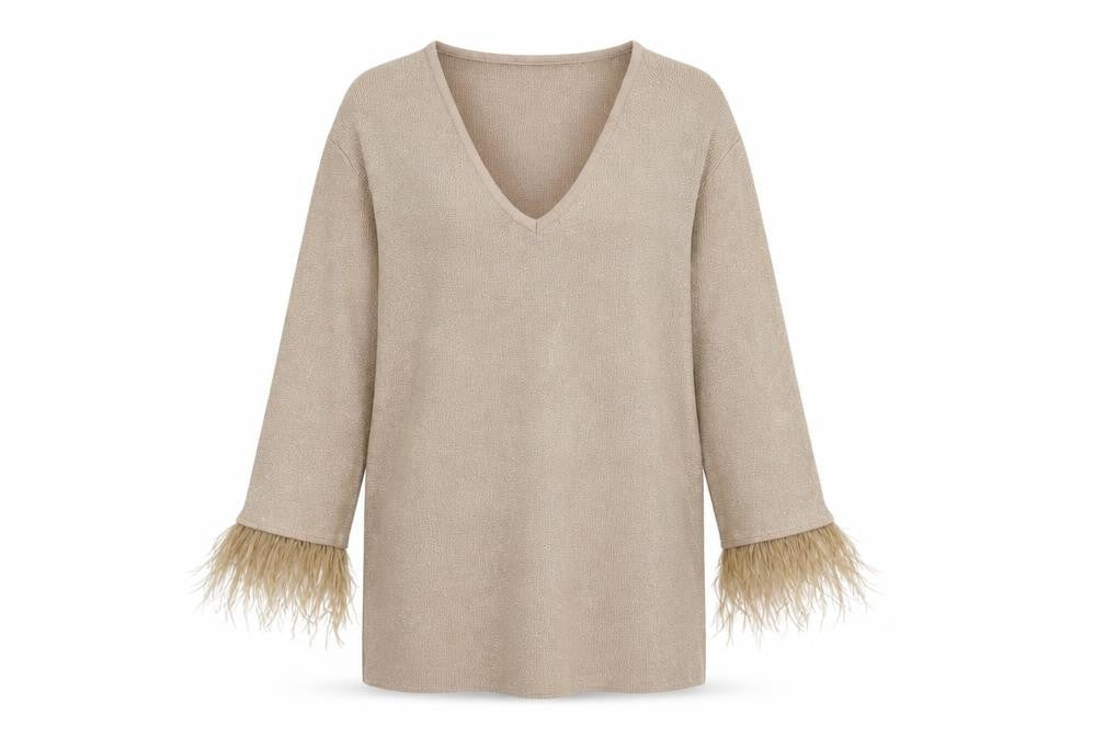 FLAM Mode Womens Brown   Pullover Jumper Size M